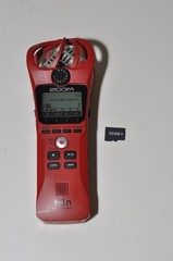 Zoom H1n Portable Recorder with 32GB SD Memory Card – Red