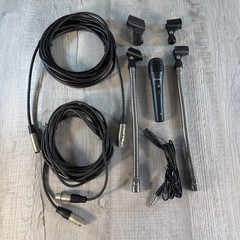 Microphone Accessory Lot XLR Cables Neutrik Switchcraft Goosenecks Clips TopTech