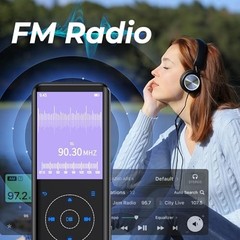 MP3 Player with Bluetooth 5.3, Speaker, 2.4 inch Screen, Portable Music 64GB
