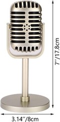 Microphone Vintage Look Old Style Dynamic Vocal Classic Retro Studio Stage Voice