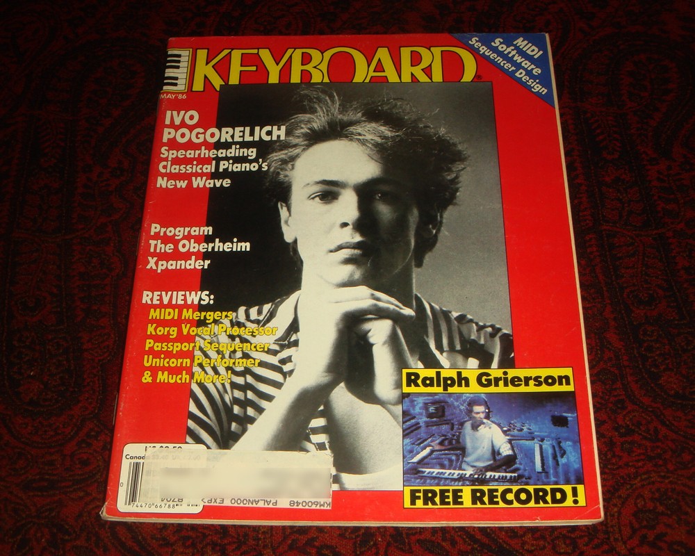 KEYBOARD MAGAZINE MAY 1986 Ivo Pogorelich, Ralph Grierson, Oberheim Xpander