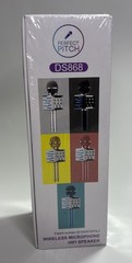 Hifi Speaker Perfect Pitch Wireless Microphone BT Tf/Usv/Fm Radio Ds868 Rose NEW
