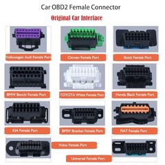 Right Angle OBD II OBD2 16 Pin Splitter Extension Cable – 1x Male & 2X Female