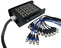 Harmony Audio HA-SB1625 XLR Snake Cable 16 Channel – 25 Feet (12 Send 4 Returns)