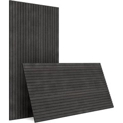 Peel & Stick Acoustic Wood Slat Wall Panels Sound Absorbing 3D Decorative Tiles