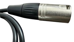 XLR Pass Through Cable No Solder 2-Pack for Pro Audio Installations