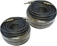 2 PACK LOT massive 100 FT FOOT 1/4″ to 1/4″ 12 ga gauge SPEAKER CABLE DJ AMP PA
