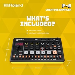 Roland AIRA Compact P-6 Creative Sampler Built-in Microphone 10.6 x 18.8 x 3.7cm