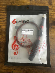 Devinal 1ft XLR Female to 3.5mm Male Audio Cable, Gold Plated Red/Black
