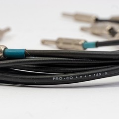 Lot of 9 Pro Co / Unbranded 1/4″ Patch Cables Assorted Lengths