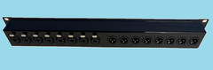 Mamba 8 XLR F Mic in x 8 Line in or out via Combo 1RU XLR to XLR Panel