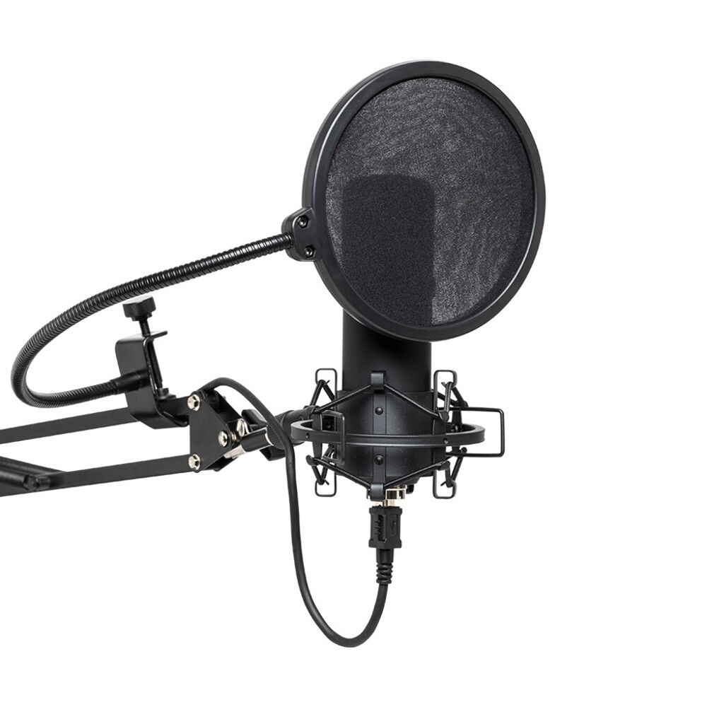 Mint Stagg SUM 45 SET Cardioid USB Mic Stand Shock Mount Pop Filter CablePodcast
