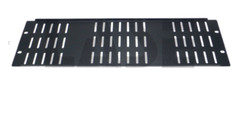 3U (Space) Vented Black Heavy Duty Flanged Blank Rack Case Panel 19″ x 5.25″