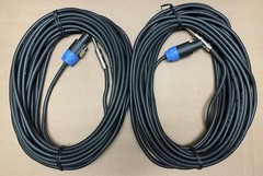 Set of (2) – 50 Foot – EXO 14g – Speakon -to- 1/4″ Speaker Cables ***NEW***