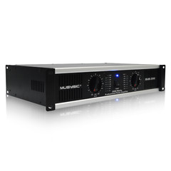 MUSYSIC 2 Channel 2000W Professional Power DJ Amplifier 2U Rack Mount Amp Stereo