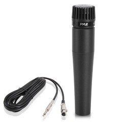 PylePro Dynamic Handheld Microphone, Professional Moving 6.14″ x 1.24″, Black