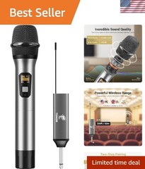Unidirectional Handheld Microphone with 15 Channels for Seamless Performance