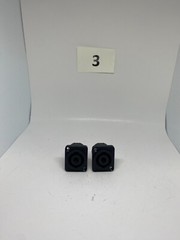2x Neutrik NL4MP 4 Pole Speak On Connector Chassis Panel Mount Speaker Terminal