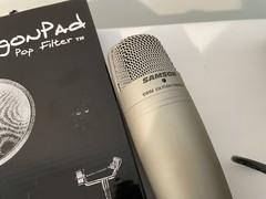 Samson C01U Pro USB Large Diaphragm Studio Condenser Microphone Mic & Pop Filter
