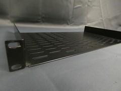 1U 19″ L x 10″ D Vented Rack Shelf for Server or Pro Audio Rack
