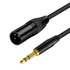 1/4″ TRS Male Stereo to XLR Male Balanced Interconnect Cable Gold Plated B20