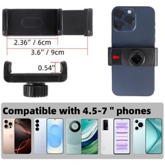 Mic Stand Phone Holder, Flexible Phone Mount with 7.9″ Removable Gooseneck fo…