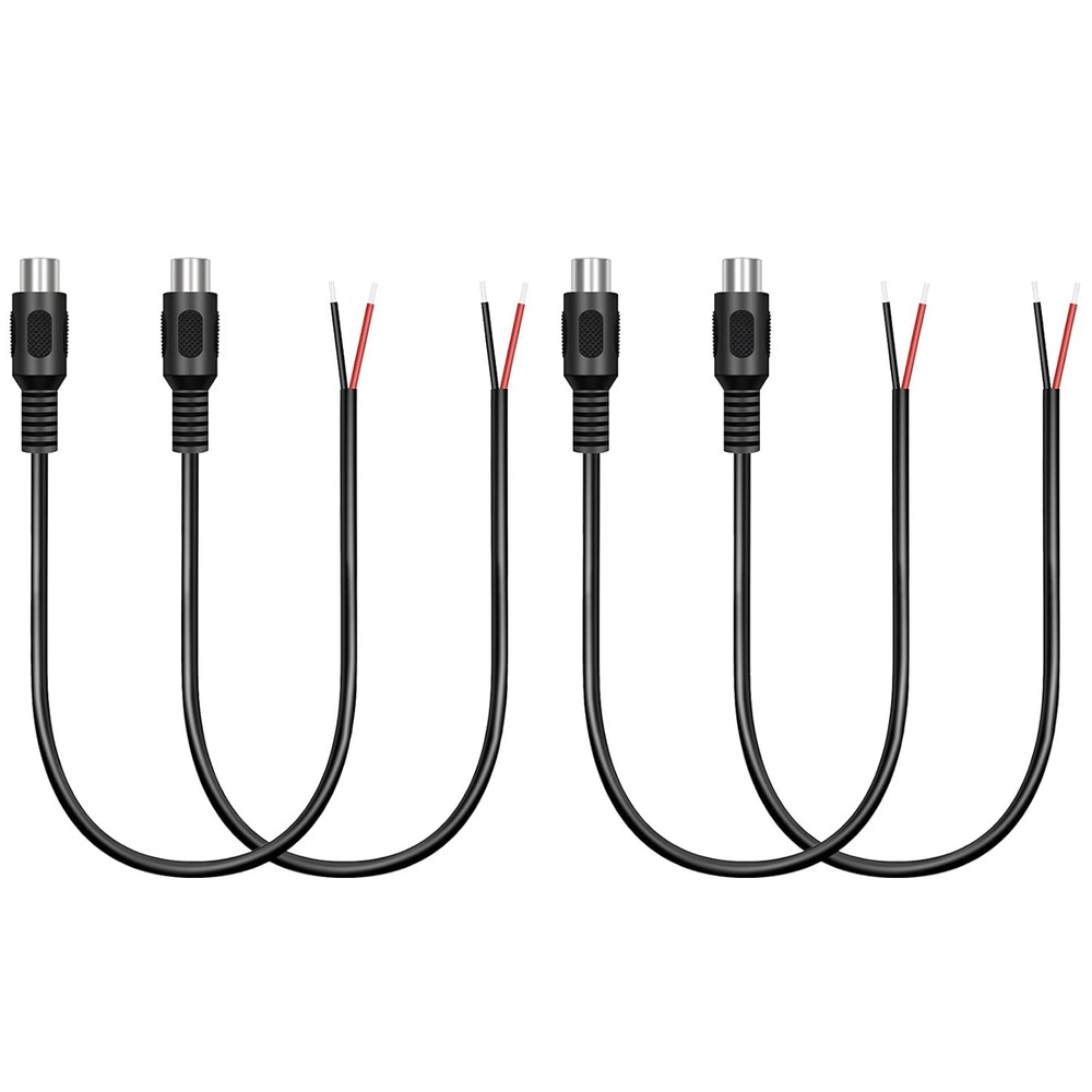 4 Pack RCA Female to Speaker Wire, Plug Adapter Connector Bare…