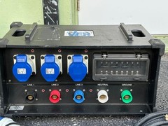 INDU 400A Power Distro PD 208V 30A X 6 CEE 30A-BLU3, ED DUP X2 W/CABLE