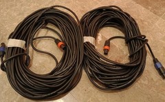 2 Pack 90ft Pro Speakon to Speakon Cable, 12AWG – 2C