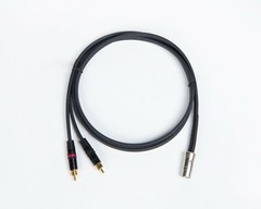 Quad Premium Aux Input Cable. 5 Pin Din to Dual Phono RCA Cinche Wire Cable.