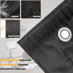 Extra Large Sound Dampening Blankets, 96″ X 80″ Sound Absorbing Blanket Sound Ab