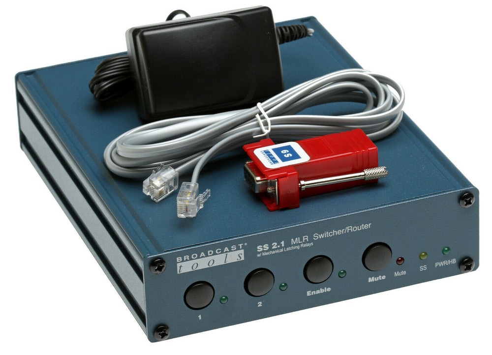 Broadcast Tools SS2.1 MLR TERM Balanced Audio Automation Switcher Router RS232