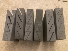 Auralex Studiofoam DST-114 Acoustic Panel 12 Pack – Charcoal Gray New
