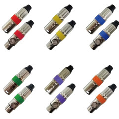 12 Pack XLR 3pin Male Plug and Female Connector Fine Nickel plated with 24K Gold