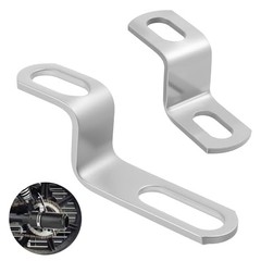 2 Pack Motorcycle Exhaust Bracket Z Shape Muffler Mounting Clamp Stand for