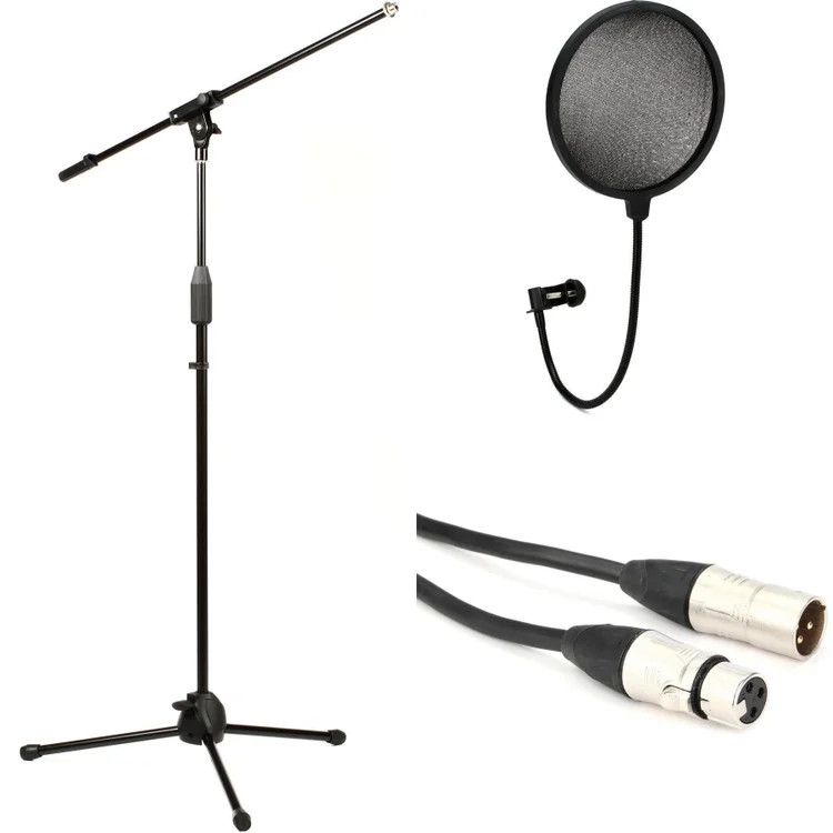 Gator Frameworks Rok-It Series Tripod Microphone Stand with Fixed Boom, Pop
