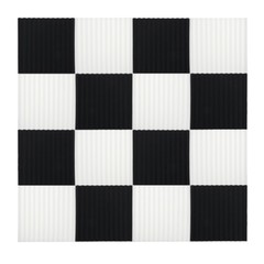 12x Black&White Acoustic Foam Panel Wedge Studio Soundproofing Wall Record Tiles