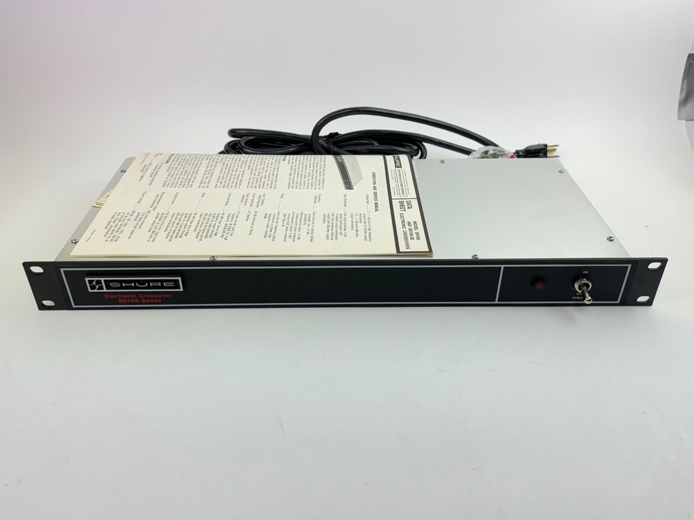 Vintage Shure Brother SR 106 Electronic Crossover Rack Mount *NEW OPEN BOX*