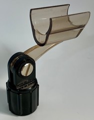 Vintage Microphone Holder for Stand Black Plastic Metal Screw 1980’s Japan Made