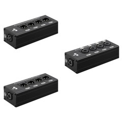 Professional 1 In 4Out XLR /6.35mm Music Splitter For Studio Live Performances