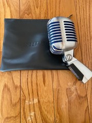Shure Super 55 Microphone Box & Pouch Used, some screw damage