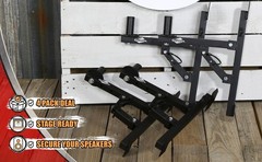 Wall Mount Brackets for PA Speakers | DJ On Stage Studio Recording Monitor Stand