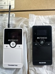 RETEKESS:TT116 Tour Guide System 656ft Mic Transmitter 5 Receivers Travel Church