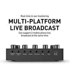 USB Interface External Sound Card Live Broadcas Microphone Audio Card Equipment
