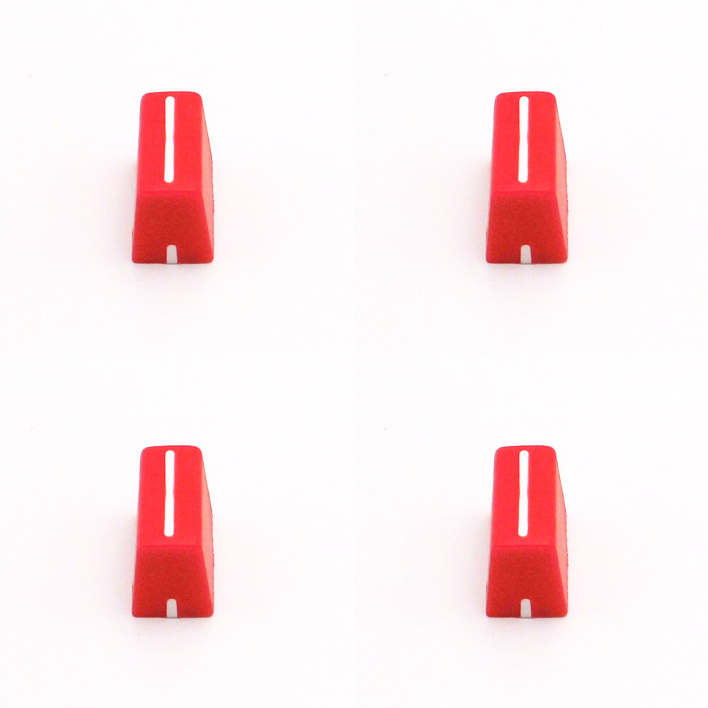 4pcs Fader Knob Cap For Pioneer DDJ-SX SZ Rane 61 62 64 68 Denon Numark (Red)