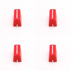 4pcs Fader Knob Cap For Pioneer DDJ-SX SZ Rane 61 62 64 68 Denon Numark (Red)