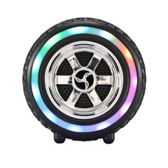 2.5″ Portable Tire Bluetooth Wireless Speaker BT TWS Soud System USB/TF/FM Radio