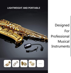 Wireless Saxophone Microphone UHF for Musical Instruments Speaker Voice Amplifie