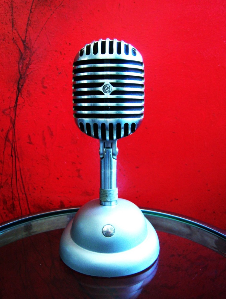 Vintage 1940’s Shure Brothers 55 Fatboy microphone Elvis w S-36 stand 55S 55SW 2