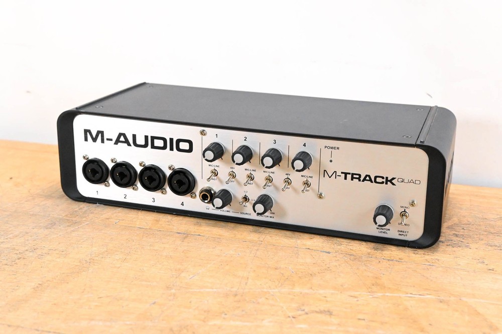 M-Audio M-Track Quad 4×4 USB Audio/MIDI Interface (NO POWER SUPPLY) CG01VGE